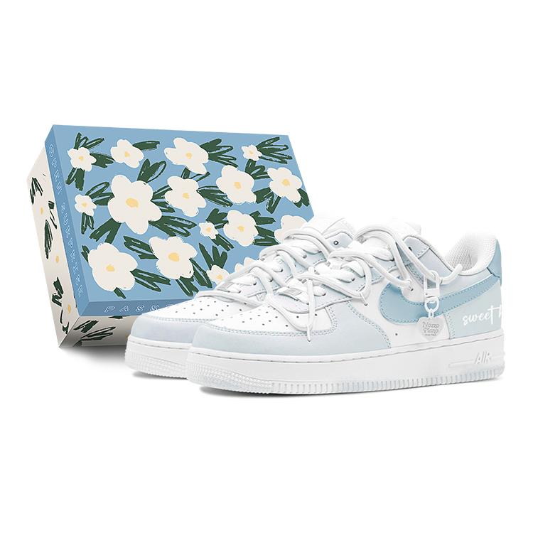 

Nike Air Force 1 Low top Skateboard Shoes Women s Blue White DH2920-111(TeamS-S-BOX) 38.5