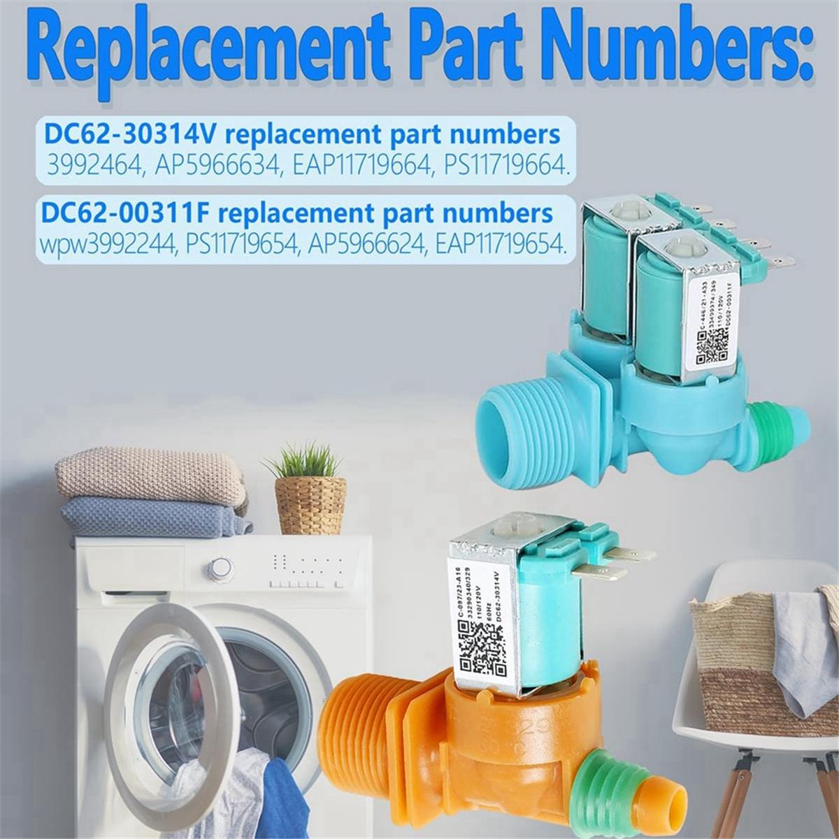 DC62-00311F&DC62-30314V Клапан подачи воды для стиральной машины Samsung — фото 5