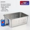 Xiyao Tiefe rechteckige Abtropfschale aus Edelstahl