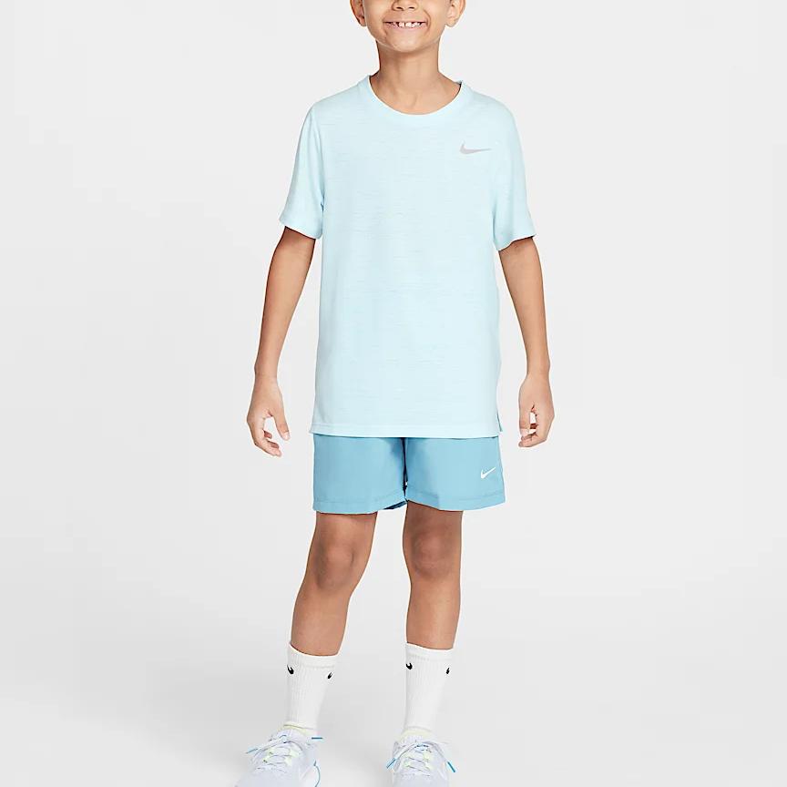 Nike Dri-Fit Milert Breathable Quick-Dry Training T-Shirt Kids Tops Glacier-Blue DD3055-474