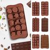 Silicone Chocolate Mold for Baking Silicone Deep Chocolate Bar Making Mold Non-Stick Reusable Candy Mold Kitchen Baking Tools