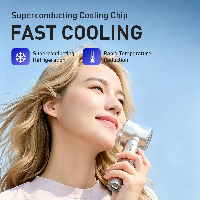 Philips Handheld Fan High Speed Fan With Refrigeration Ice Base 3000 MA Type-C Charging