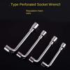 Elbow Hardware Tools 7-shaped Socket Wrench Durable Perforated Wrench