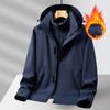 Velvet and Thickened Three-in-one Two-piece Jacket Autumn and Winter Jacket Mountaineering Jacket Outdoor Detachable Large Size