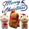 Christmas Bear Capybara Plush Toy Dolls Room Decoration Ornaments Children Gift