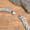 Vnox Stylish Strap Chain Bracelets for Men Boys Gift Jewelry, 10.7MM Wide Stainless Steel Links Wristband, Father's Day Gift Dad