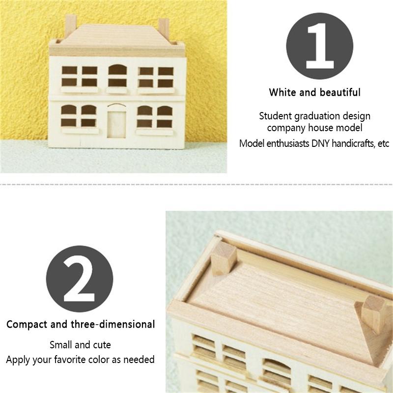 1:12 Dollhouse Miniature Cute Villa Small House Model Decor Toy Play House Toy
