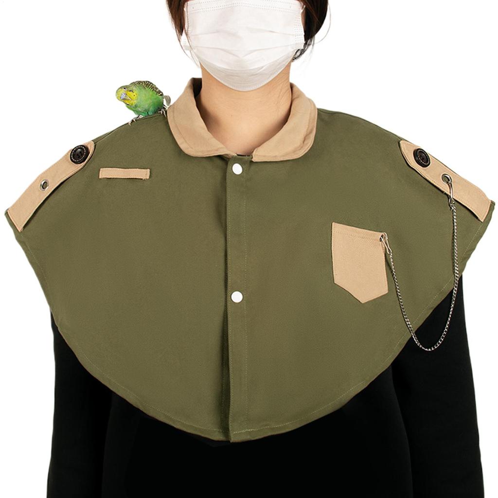 Anti-Scratch Bird Shoulder Arm Protector Cape Anti-Bird Poops Shoulder Pad Shawl Protective Shawl  with Pocket for Bird Parrot