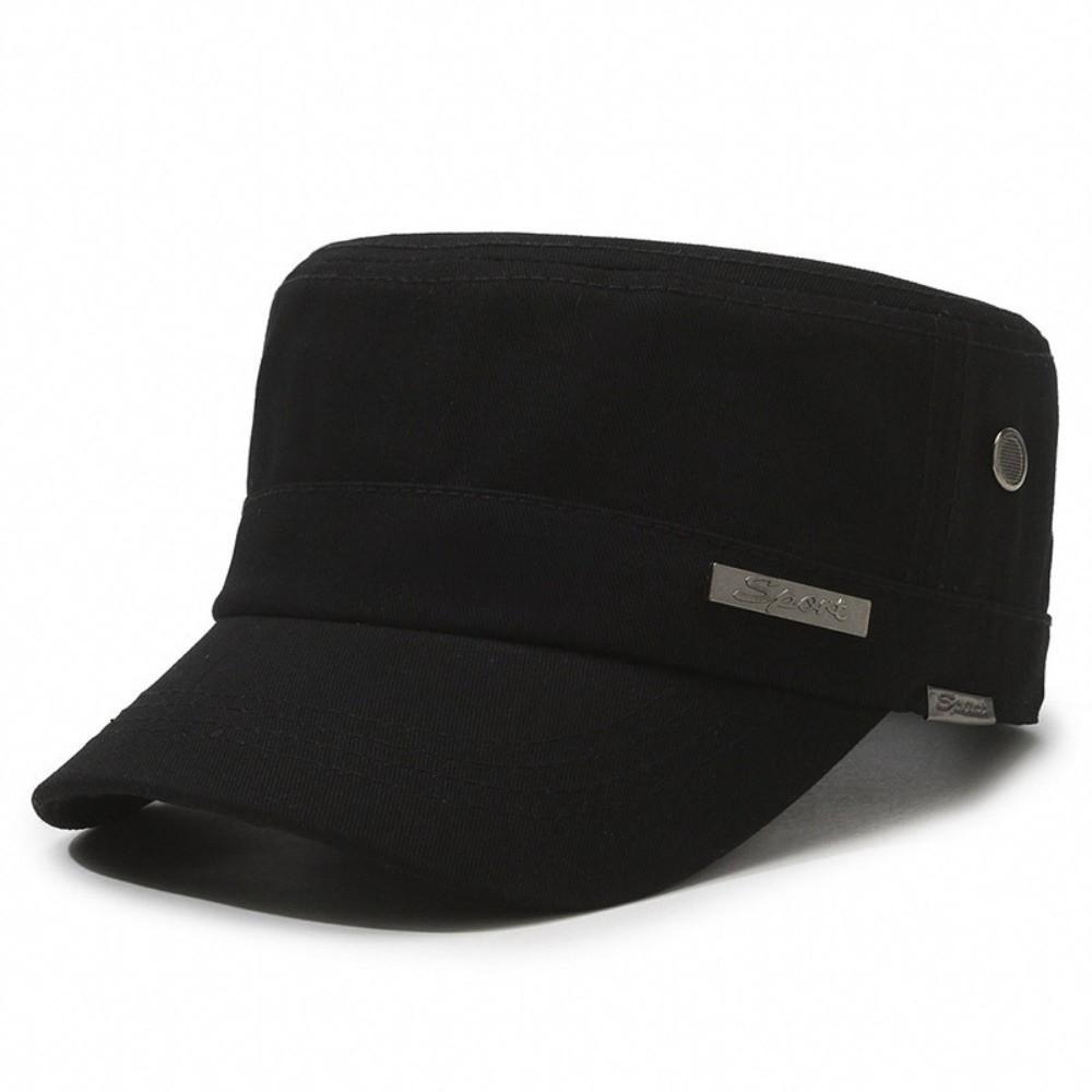 

Cotton Baseball Cap Sunscreen Sun Hat Fashion Peaked cap for Men Women чёрный