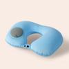 Inflatable Travel Neck Pillow for Airplane Train Car Washable Pillowcase U Shaped Office Napping Pillow,Home Head Neck and Lumbar Support