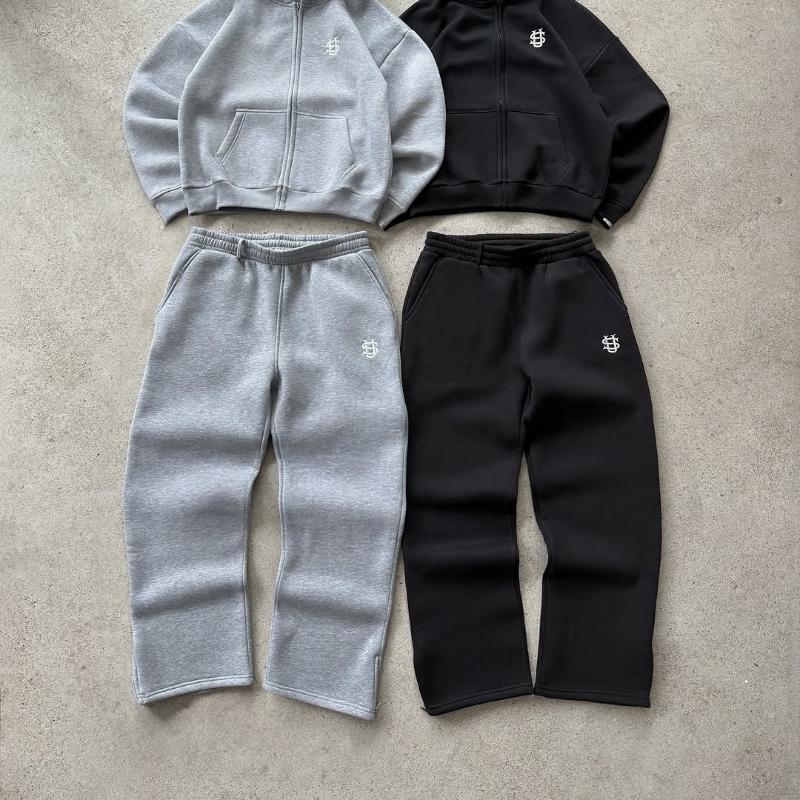 European and American Y2K Solid Color Casual High Street Hip-hop Sweatpants
