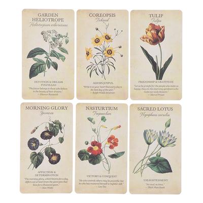 Botanical Flower Oracle Card Tarot Botanical Inspiration Divination Board Game