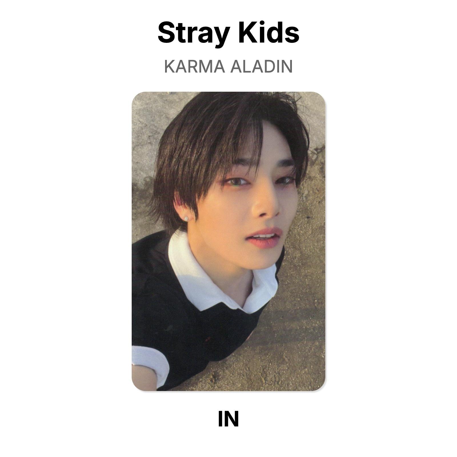Stray Kids KARMA ALADIN Official Photocard I.N