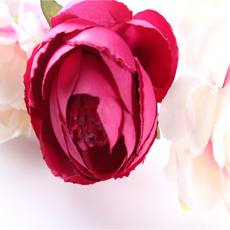 Simulate Flower Garland Headband Floral Head Wreath Wedding Party Headwear Photo Prop