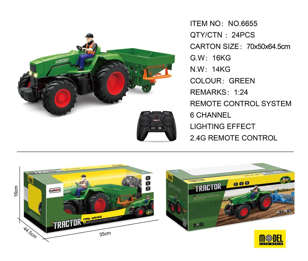 Metal Tractor Remote Control Vehicle