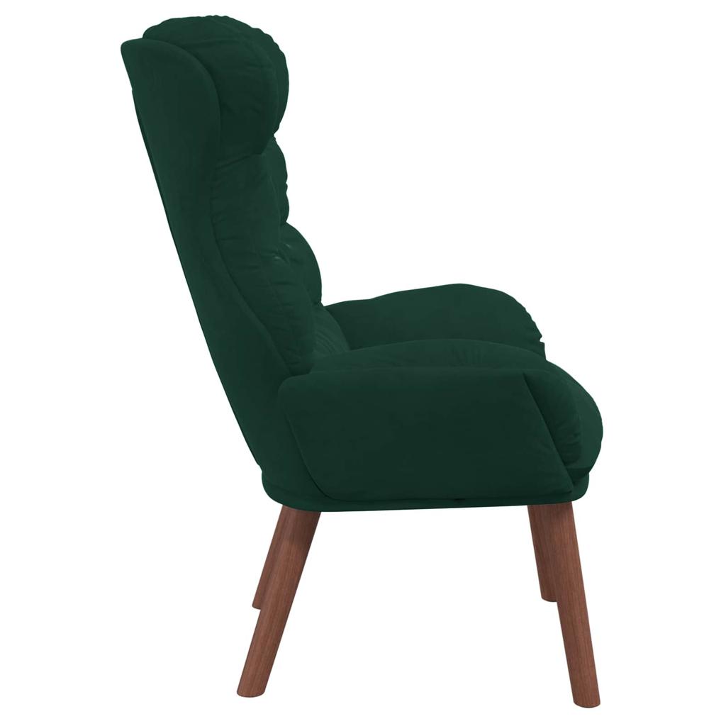 Armchair Dark Green 69 X 74 X 93 Cm Velvet