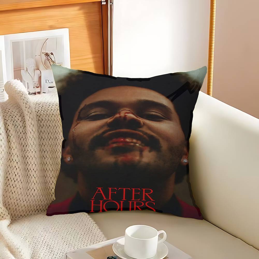 Music Star T-The Weeknd Cushion Cover Car Throw Pillow Case For Sofa Car Christmas Gift 40x40cm 45x45cm