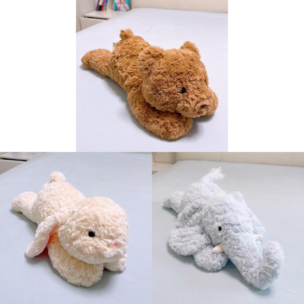 Plush Elephant Bear Rabbit Pillow With Pp Cotton Fill For Kids Bedroom Decor