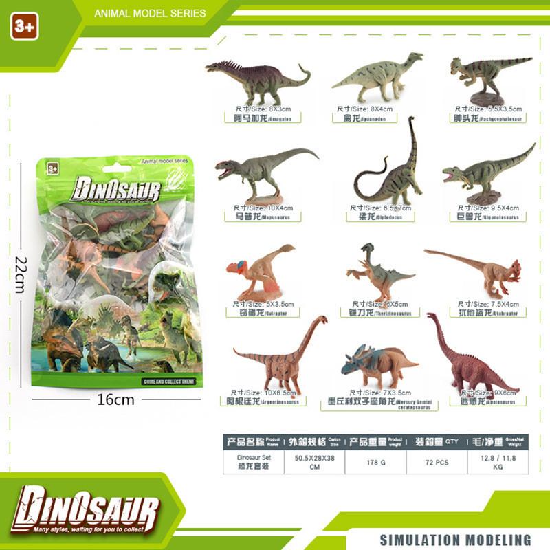 Authentic Style Dinosaur Model Collection Including Velociraptor Tyrannosaurus Triceratops And Stegosaurus Ideal For Gifts C And