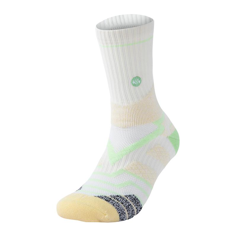 361 Degrees Men Basketball Socks High-top Breathable Professional Sweat Absorbing Training Anti- Slip Long Tube Male Hose 512433