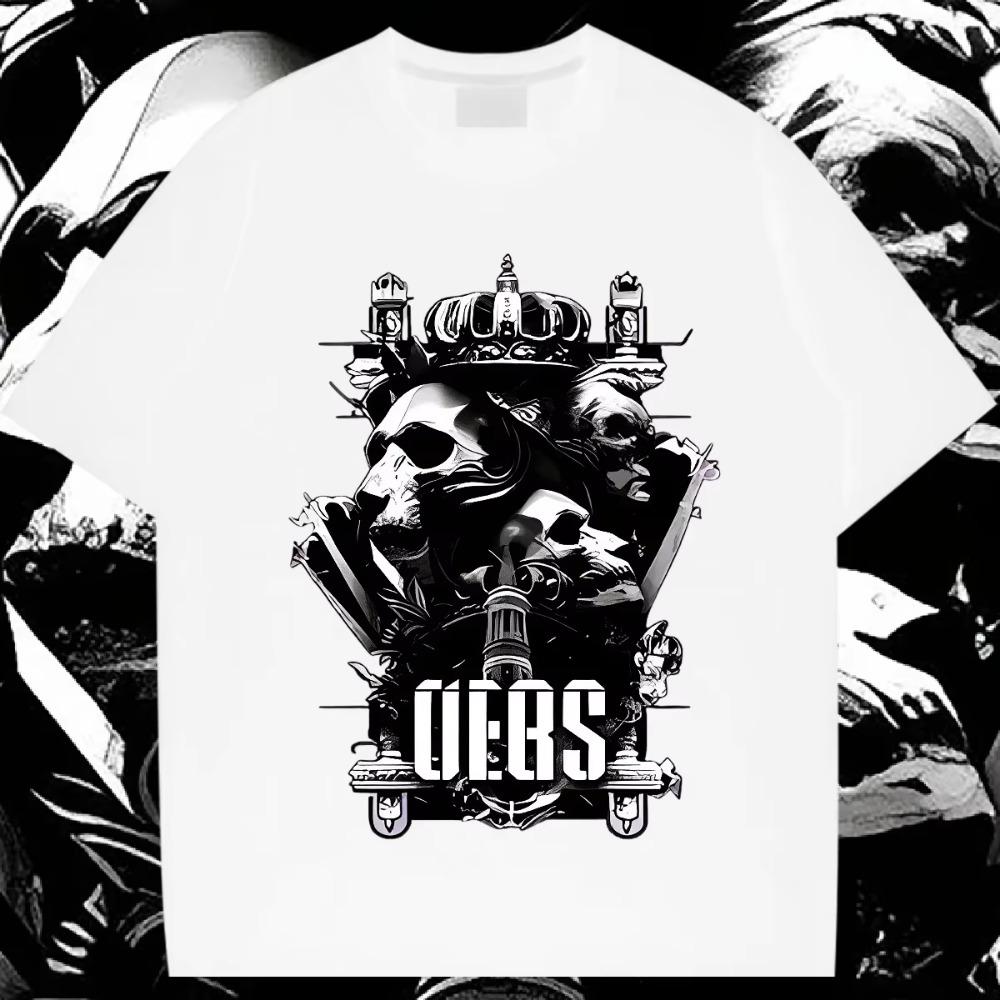 Große Größe Lockerer Vintage Ästhetischer Pullover Rundhals Für Herren Bedruckte Oberteile 2024 Sommer Heißer Verkauf XL Bequeme Dehnbare Kleidung