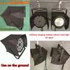 Stage Beam Moving Head Light Rain Cover Waterproof Snow Protection Par Light Black Plastic Coat