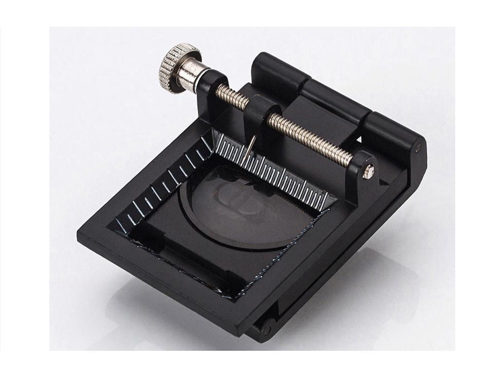 Double LED Optical Glass Metal Magnifier with Black Spray Paint for Racing Pigeon Tri-fold Linen Testing