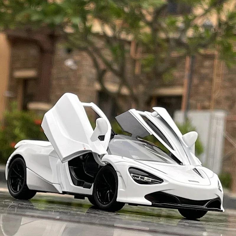 1:32 McLaren 720S Alloy Sports Car Model Diecasts & Toy Metal Vehicles Car Model Simulation Sound Light Collection Toy Gift