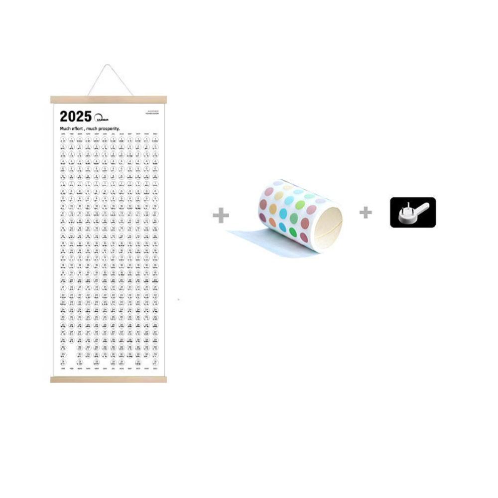 Rectangle 2025 Wall Calendar Convenient Self-discipline Schedule Planner  Festival Gifts