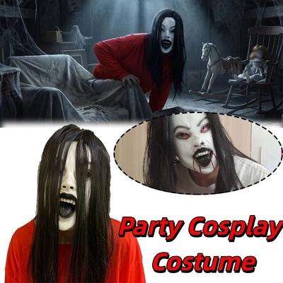 Latex Mask Scary Woman Masks Realistic Party Cosplay Costume Witch Headpiece Halloween Party