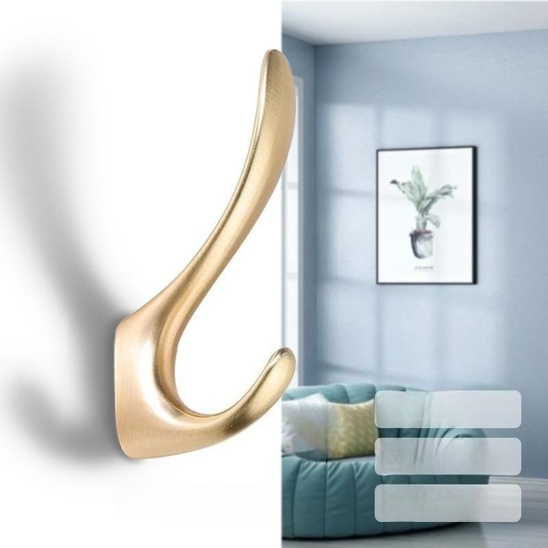 1Pc Coat Hook Coat Hook Light Luxury High-end Wall Hanging Wall Entrance Minimalist Door Single Wardrobe Shoe Cabinet Grille Hook