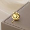 Stainless Steel Blowball Brooch Luxury Suit Badge Pin Trendy Women Brooch  Suit Collar