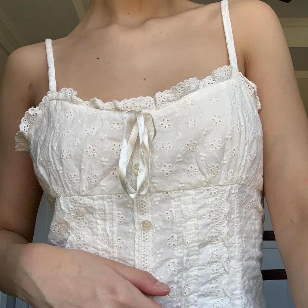 Damen Y2k Fairy Grunge Shirts Puff Kurzarm V-Ausschnitt Button-Down Blusen Ästhetische Kleidung