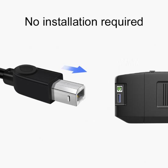 1.5/3/5/10M Portable USB2.0 PVC High Speed Print Clear Transfer Printer Cable Scanner Cord