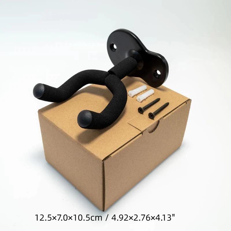 Guitar Wall Mount Hanger Hooks With Soft Protective Sponge Easy Install Hardware For Acoustic Electric Bass Ukulele Home Studio