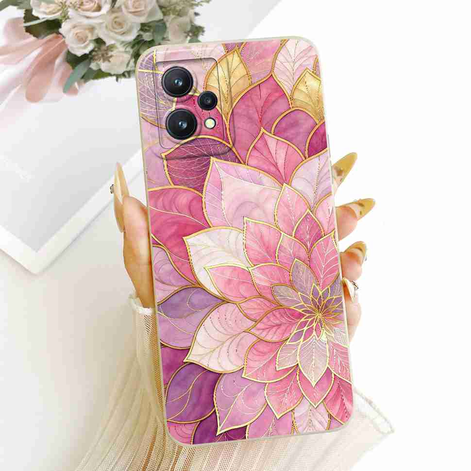 For Realme 9 5G Casing Fashion Butterfly Flower Case For Realme9 Pro 9pro 5G RMX3471 RMX3472 Soft Silicone Back Cover 6.6"