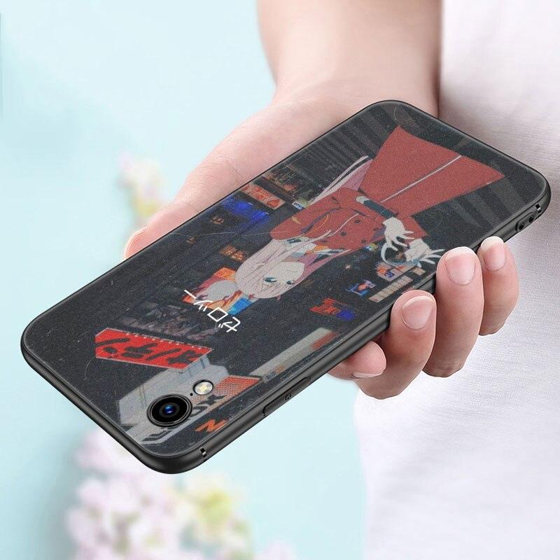 Zero Two Darling in the FranXX Anime-Hülle für Apple iPhone 14 13 12 Mini 11 Pro Max 7 8 XR X XS 7 8 Plus SE 2020 2022 Cover