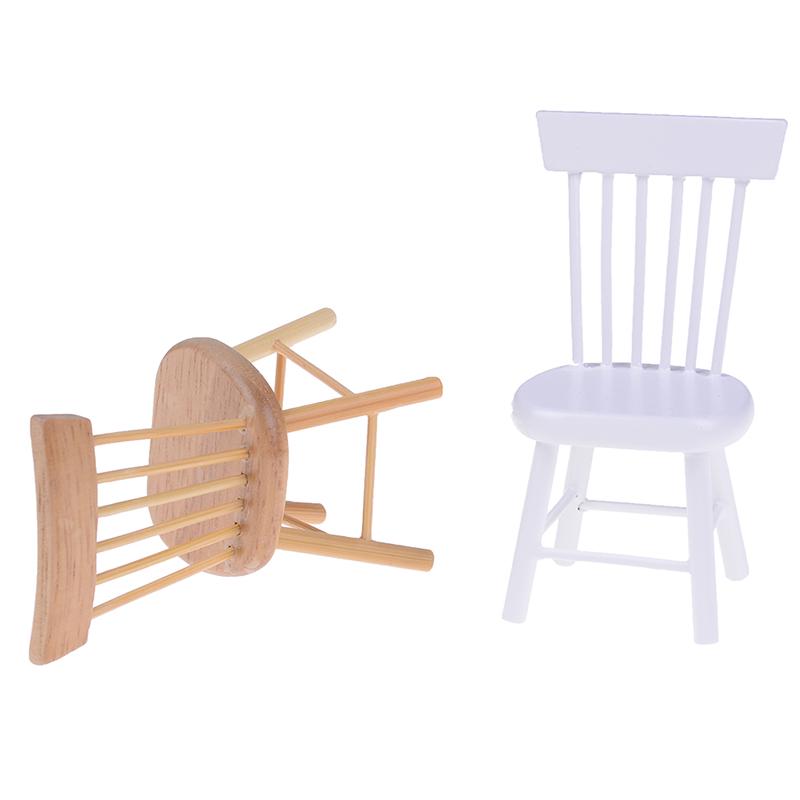 1:12 Dollhouse Miniature Dining Furniture Wooden Chair