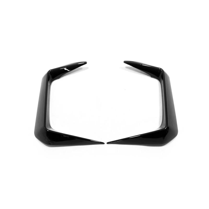 For Toyota RAV4 RAV 4 XA50 - ABS Black Fog Light Lamp Protector Bumper Cover Front Foglight Eyebrow Eyelids Cover Trim