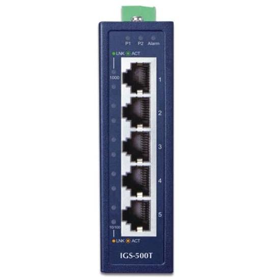Small Industrial Gigabit Ethernet Switch []IGS-500T 5-port 10/100/1000T