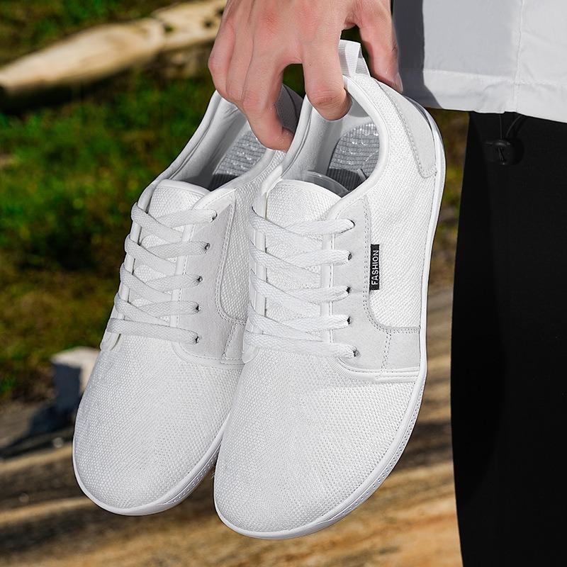 New Outdoor Men's Comfort and Women's Walking Shoes, Wide-toe Shoes, Breathable Soft-soled Couple's Flying Woven Sports Shoes