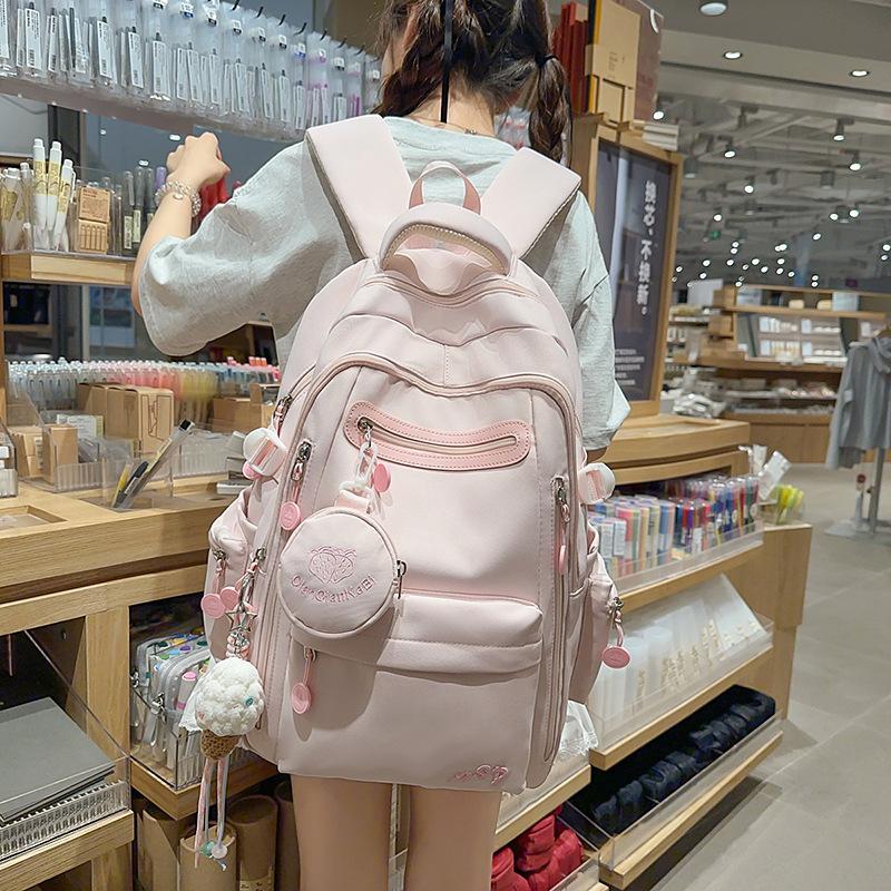 Junior School Bag Women's Large Capacity Backpack Student Backpack Computer Bag