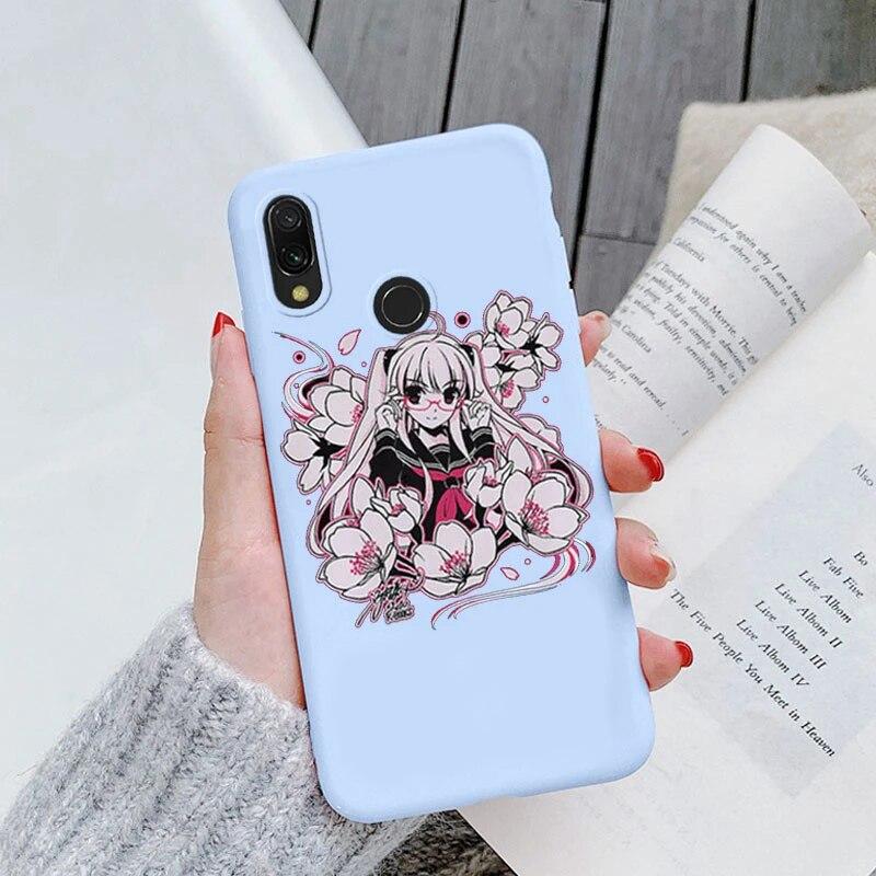 Japan Anime Girl Cartoon Case For Redmi Note Pro 7s Soft TPU