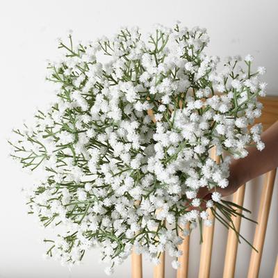 Artificial Flowers Bouquet Realistic Faux Flowers with Flexible Iron Wire Stems Versatile Artificial Blooms for Wedding Decor Home Vase Arrangements