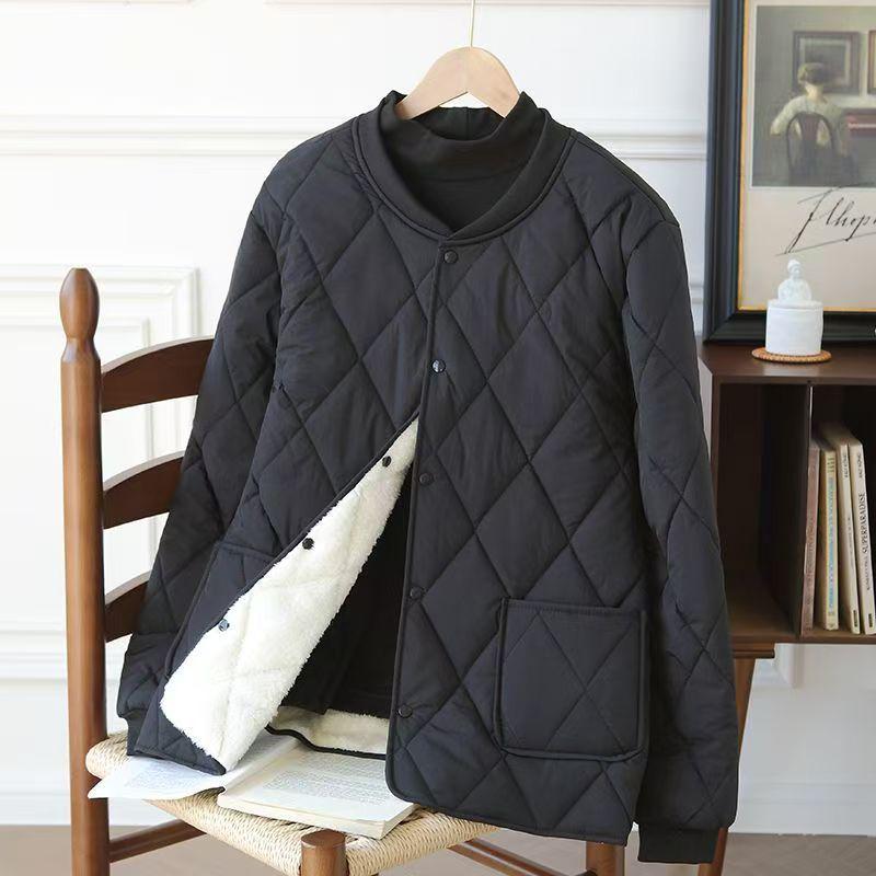 Herren Übergröße Gepolsterte Winterjacke - Fleecegefüttert, Verdickter Stehkragen, Stilvolle & Warme Freizeit-Oberbekleidung