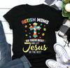 Autism Mom Christian T-Shirt: Puzzle Cross Graphic Tee