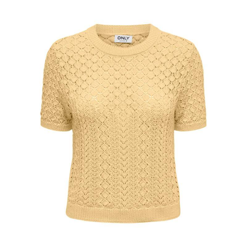 

Pull manche courte onlsaga cloud dancer 15339662 4230 Femme ONLY S белый