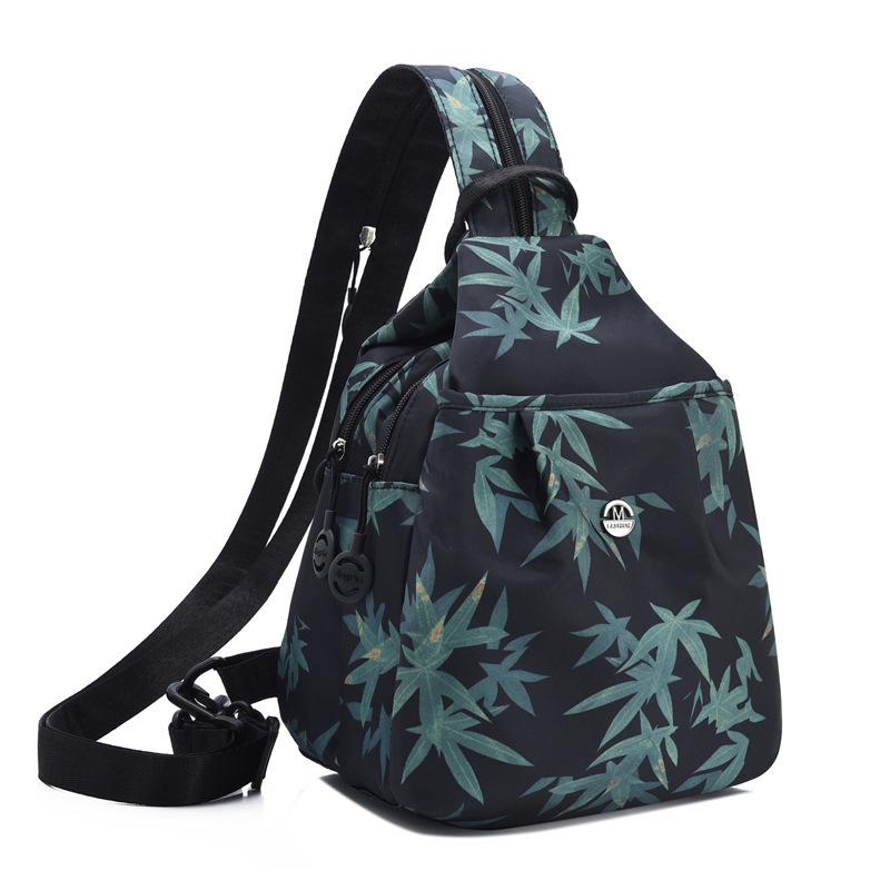 2026 Autumn Women's Oxford Cloth Bag: Versatile Solid Color Backpack & Chest Bag