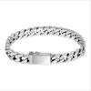 100% S925 Silver Bracelet 8MM Punk S925 Silver Jewelry Never Fade Carry Men Women Jewelry Gifts