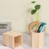 Stationery Pen Pencil Bag Organizer Pot Pencilcase Wooden Pen Holder Desktop Storage  Home Table